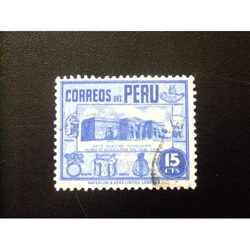 109 Perú 1938 / Museo De Arqueologia En Lima / Yvert 359 Fu