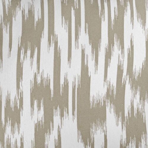 Rideau Jacquard Motif Ikat En Fils Upcyclés Polyester Taupe 140x280 Cm