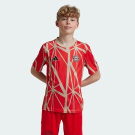 Maillot D'Échauffement Fc Bayern Enfants Adidas - Red - 11-12a
