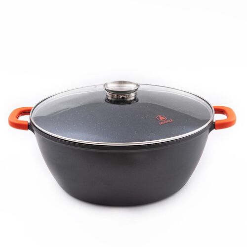Faitout noir 44cm revêtement céramique - "robucook"