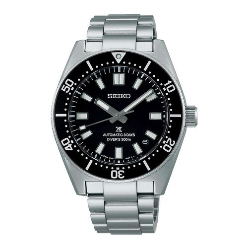 Montre De Plongée Automatique Seiko Prospex 300m Acier Cadran Noir