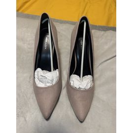 Escarpin Velours Beige - 42