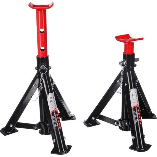 Chandelles Pliables Sixtol Mechanic Car Stand 3t - Capacité 3 Tonnes - 2 Pièces