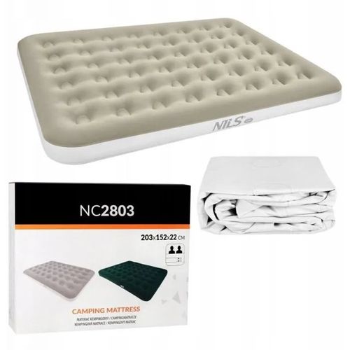 Matelas gonflable - NILS EXTREME - NC2803 - 203x152x22 cm - 2 places - Beige