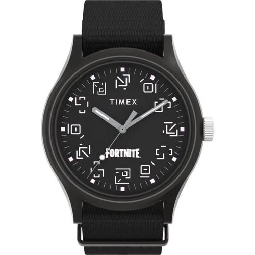 Montre - Timex - Tw2w97000 - Tissu Noir - 40 Mm - Résistante À L'eau 5 Bar