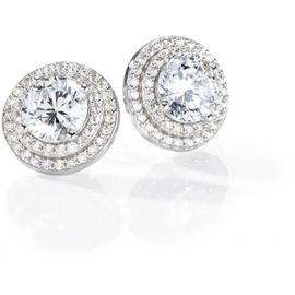 Boucles D'oreilles Morellato Saiw04 - Boucles D'oreilles Puces Argent Cristaux