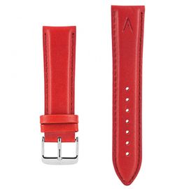 Bracelet Pour Montre Akteo 22 Mm Cuir Rouge