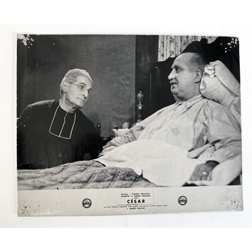 César: Photo D'Exploitation Cinématographique Cartonnée - Format 23x29 Cm - De Marcel Pagnol Avec Fernand Charpin, Thommeray, Raimu, Pierre Fresnay, Orane Demazis - 1936 #