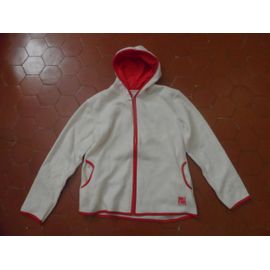 Sweat À Capuche Polaire Blanc Dorotennis