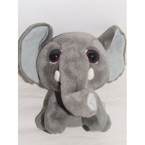 ELEPHANT BIG HEADZ GRIS GROS YEUX 22 cm
