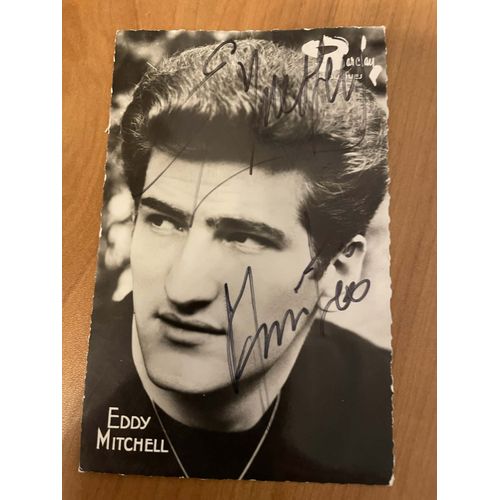 Autographe De Eddy Mitchell Jeune