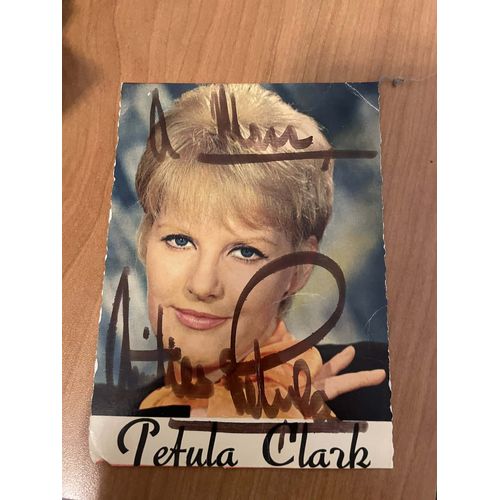 Autographe Petula Clark Jeune