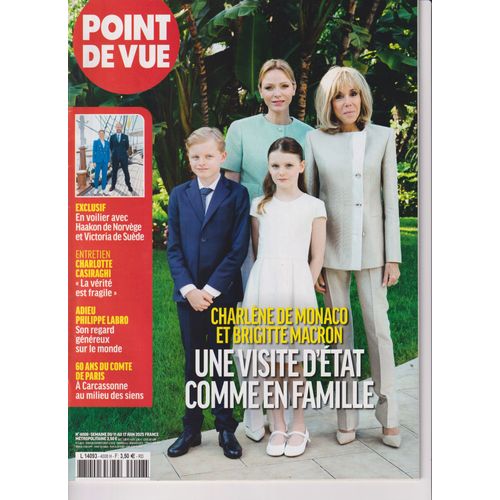 Point De Vue N°4008 Charlène De Monaco Et Brigitte Macron