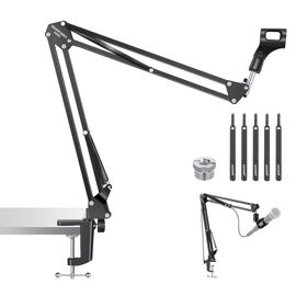 NEEWER Basics Support de Microphone, Support de Bureau à Suspension avec Clip et Adaptateur 3/8"" à 5/8"" Compatible avec Blue Yeti Snowball HyperX QuadCast SoloCast Shure,Charge Maximale 3,3lb,MS006