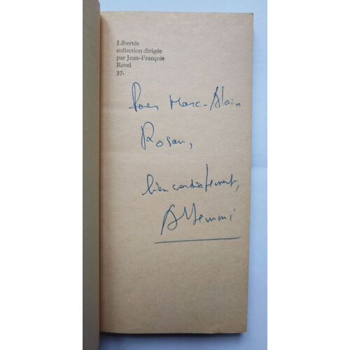 Albert Memmi Portrait Du Colonisé Précédé Du Portrait Du Colonisateur Avec Un Envoi Autographe Signé 1966 Jean-Jacques Pauvert