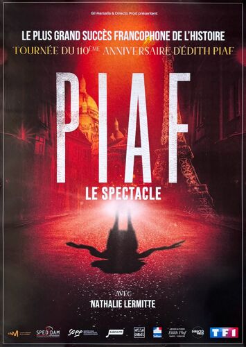 Affiche - Piaf Le Spectacle - Nathalie Lermitte - 71x100cm