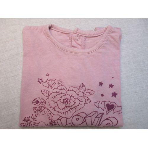 T-Shirt Rose, 24 Mois
