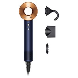 Sèche Cheveux Dyson Supersonic Cheveux Raides À Ondulés Bleu De Prusse Cuivré
