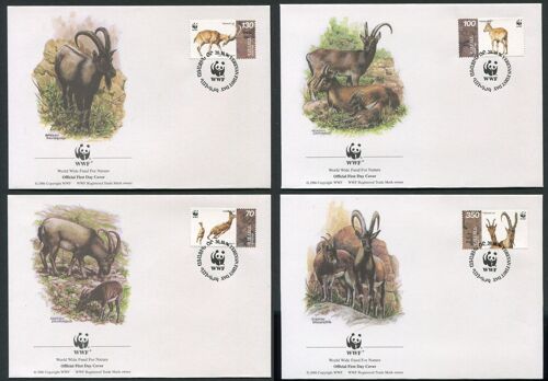 Arménie Timbres Animaux ; Les Chèvres De Montagne 1996