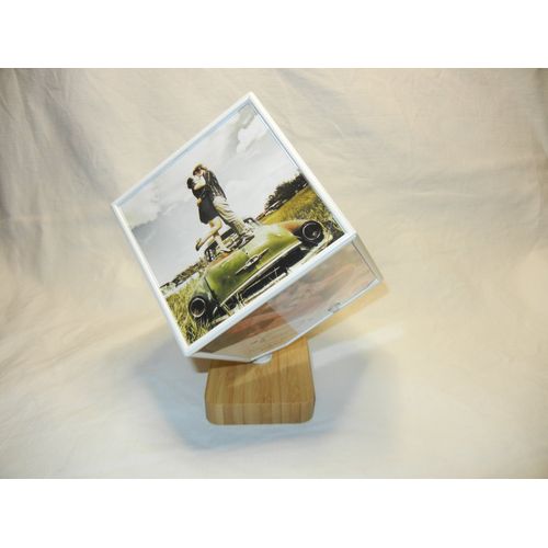 Cadre de photos rotatif BALVI alimenté par pile