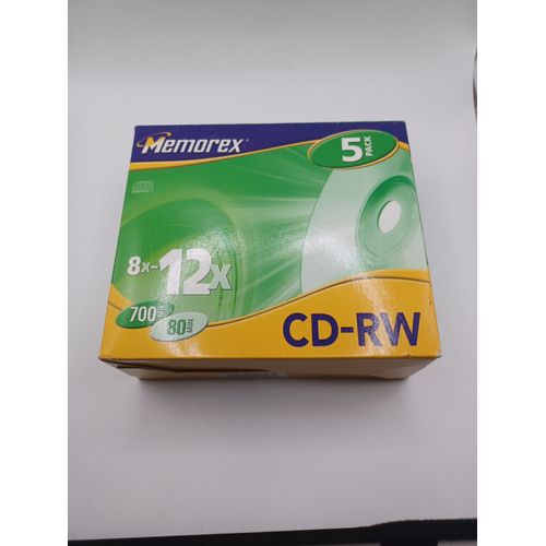 Boite de 5 CD RW Memorex