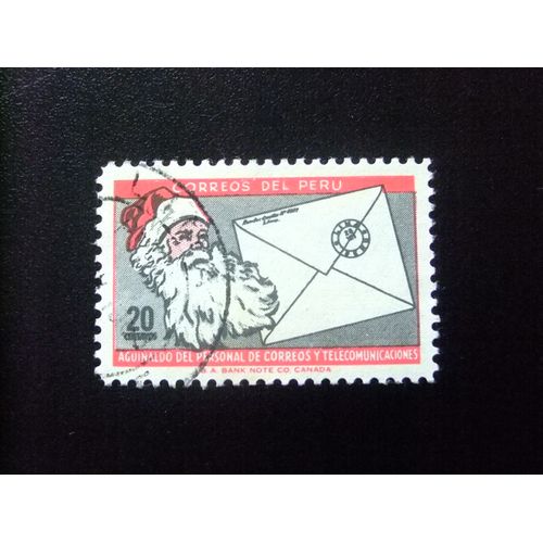 109 Perú 1965 / Navidad Noël - Aguinaldo Para Personal De Coorreos / Yvert 469 Fu