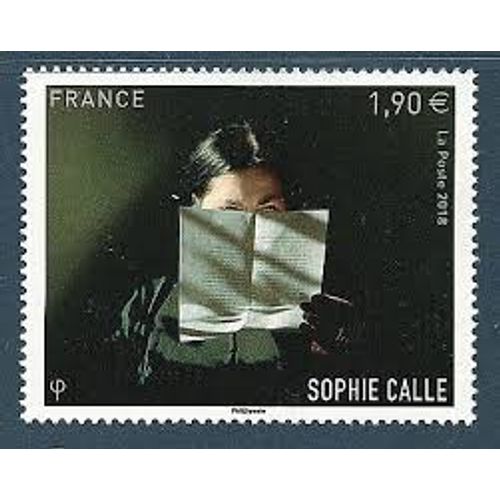Art : "Prenez Soin De Vous" Oeuvre De Sophie Calle Année 2018 N° 5272 Yvert Et Tellier Luxe