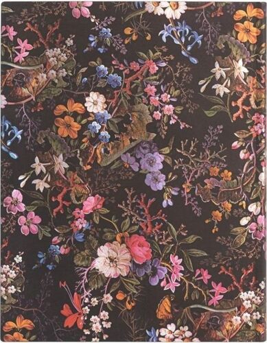 Floralia (William Kilburn) Ultra 18-Month Vertical Softcover Flexi Dayplanner 2025 (Elastic Band Closure)