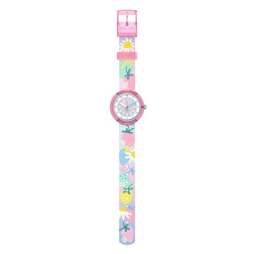 Montre Fille Flik Flak X Monbento Rose, Blanc Fpnp175