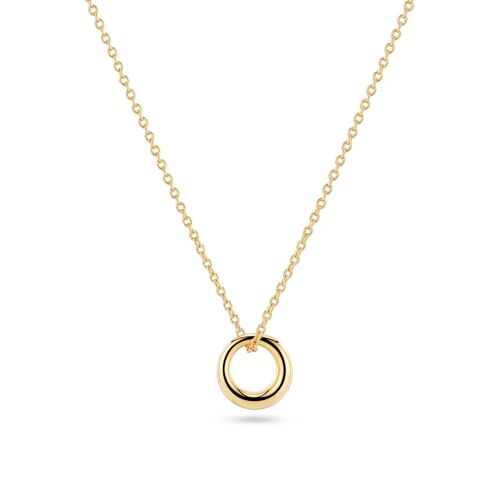 Collier Sif Jakobs Selene Argent Plaqué Or Jaune 18k Collection Essenza