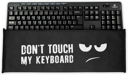 Housse écran Clavier Compatible avec Logitech MK270 Wireless Protection Clavier PC Blanc-Noir