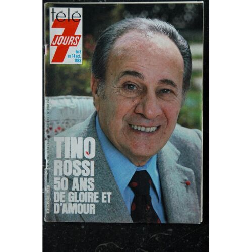 Télé 7 Jours 1219 8 Au 14 Octpbre 1983 Tino Rossi 50 Ans De Gloire Et D'amour