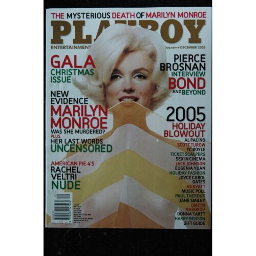 Playboy Us 2005 12 Marilyn Monroe - Interview Pierce Brosnan - Rachel Veltri - Christine Smith