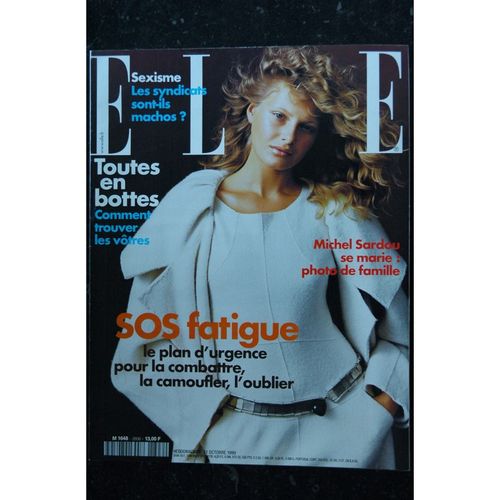 Elle 2806 - 11 Octobre 1999 - Michel Sardou Se Marie - Mode Toutes En Bottes - Sos Fatigue