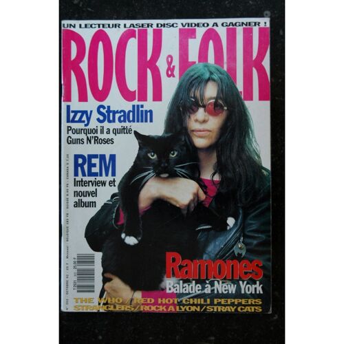Rock & Folk 302 Octobre 1992 Cover Ramones Izzy Stardlin Rem The Who Red Hot Chili Peppers Stranglers