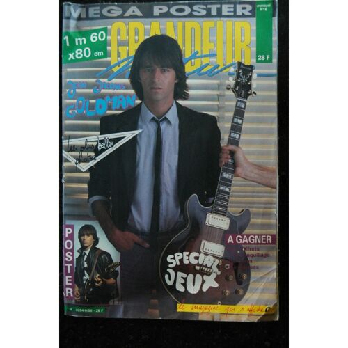 Poster Geant 1986 Jean-Jacques Goldman 1 M 60 X 80 Cm - Grandeur Nature - Les Plus Belles Photos
