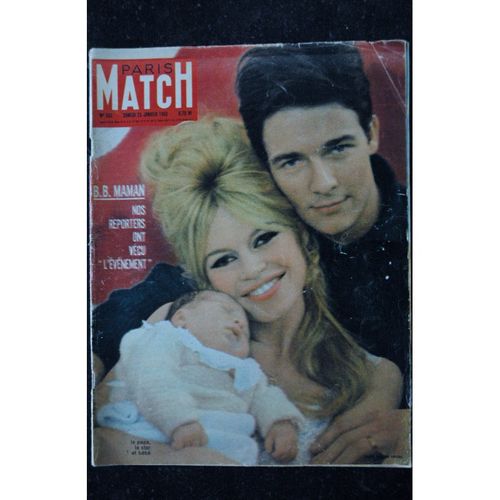 Paris Match N° 563 23 Janvier 1960 Brigitte Bardot Cover Maman 12 Pages
