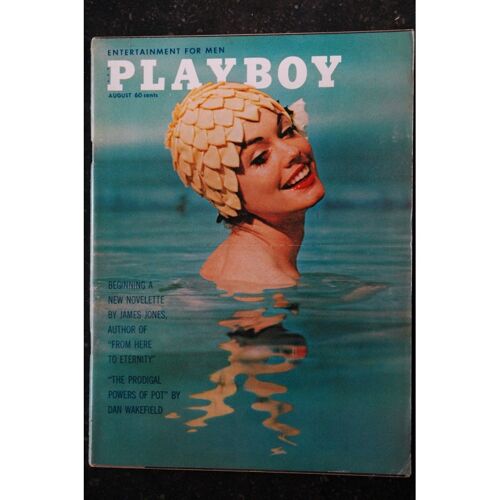 Playboy Us 1962 08 August Jan Roberts Gesa Meiken Vargas James Jones Dan Wakefield + Suppléments