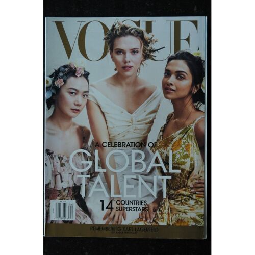 Vogue Uk April 2019 - Global Talent - 14 Countries Superstars - Remengering Karl Lagerfeld
