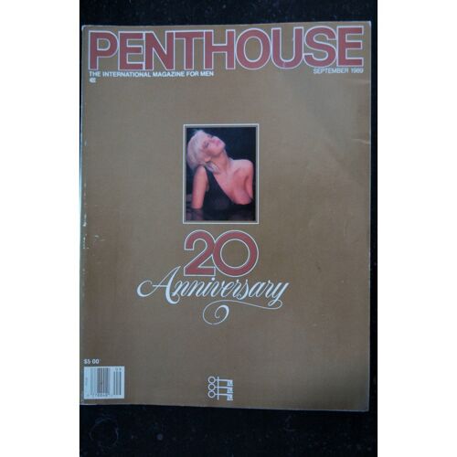Penthouse Us 1989/09 20 Anniversary Lynn Johnson Lene Lovich Hank Williams Jr Larry King Joe Clark Leonard Peltier 300 P.