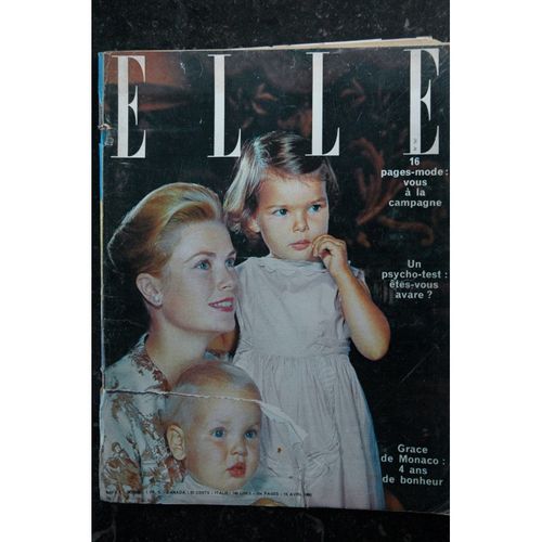 Elle 747 15 Avril 1960 Grace De Monaco 4 Ans De Bonheur - Grace Kelly
