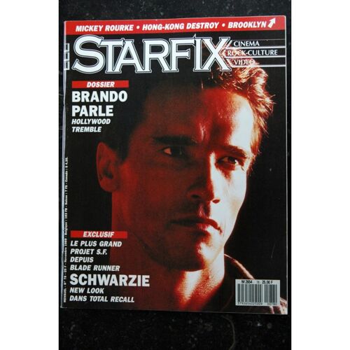 Starfix 078 N° 78 - 1989 - Cover Arnold Schwarzenegger Total Recall Brando Vanessa Paradis