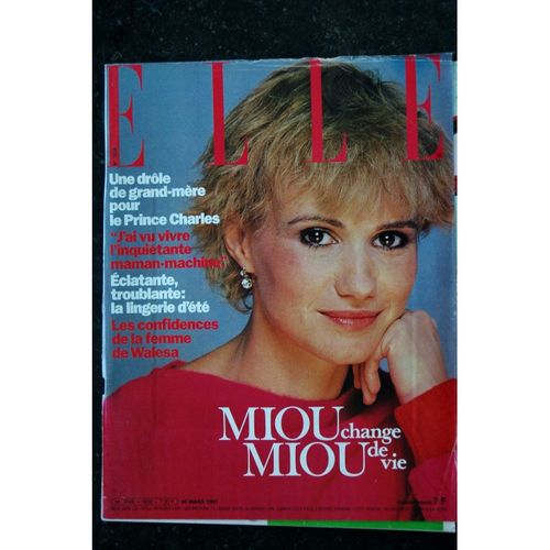 Elle 1838 30 Mars 1981 Miou Miou Lingerie D'été Haute Couture Eté 81