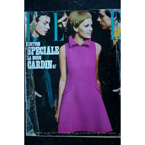 Elle 1104 16 Février 1967 Edition Speciale La Mode Pierre Cardin 67 Sheila Jacques Dutronc
