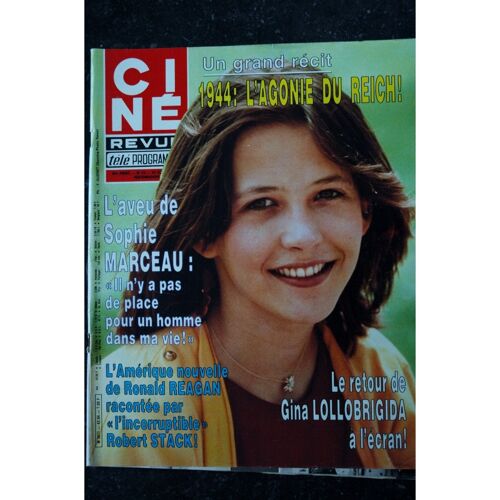 Cine Revue 1984 N° 43 Sophie Marceau Cover + 2 Pages Gina Lollobrigida Miou-Miou Depardieu Belmondo