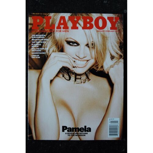 Playboy Us 2016 01 Cover Pamela Anderson + 12 Pages Photos By Ellen Unwerth Kristy Garett Amberleigh West Interview Ron Howard