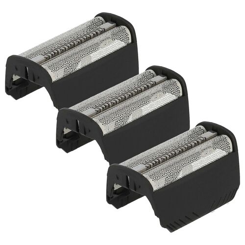 vhbw 3x Grille double remplacement pour Braun 30B, 30B Mul pour rasoir électrique + cadre, noir