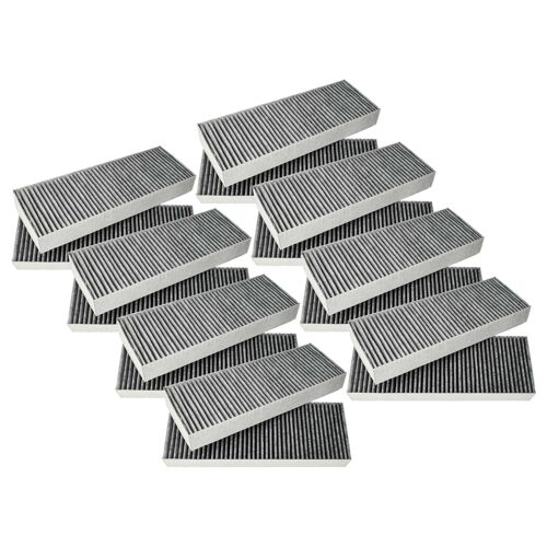 vhbw 16x Filtres à charbon actif compatible avec Bora séries BIU, GP4 hotte aspirante - 34 x 12,2 x 4,25 cm