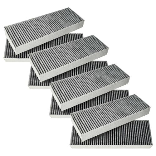 vhbw 8x Filtres à charbon actif compatible avec Bora séries BIU, GP4 hotte aspirante - 34 x 12,2 x 4,25 cm