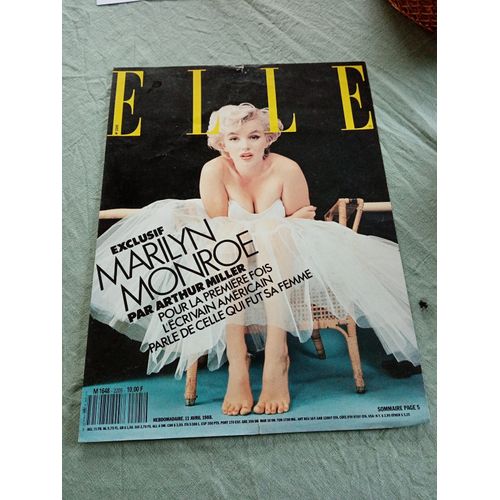 Magazine Elle Numéro 2205 Du 11 Avril 1988 Spécial Marilyn Monroe Par Arthur Miller